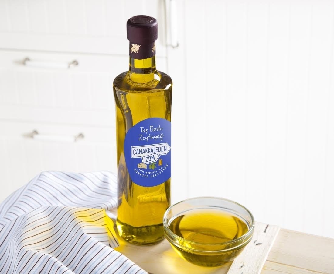 Özel Üretim Taş Baskı Zeytinyağı 500 Ml